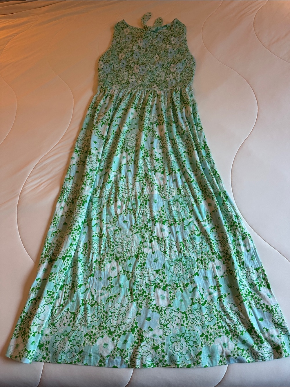 Lilly Pulitzer NWT Beautiful Green/Blue Floral Maxi - Sleeveless Summer Dress